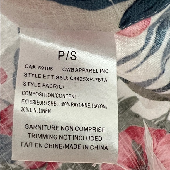 CHARLIE B White Tank Top with Floral Accents - Picture 5 of 6